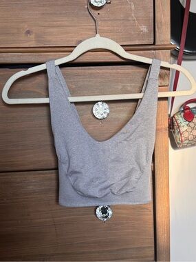 FP Movement Gray Cross Back Sports Bra XS/S